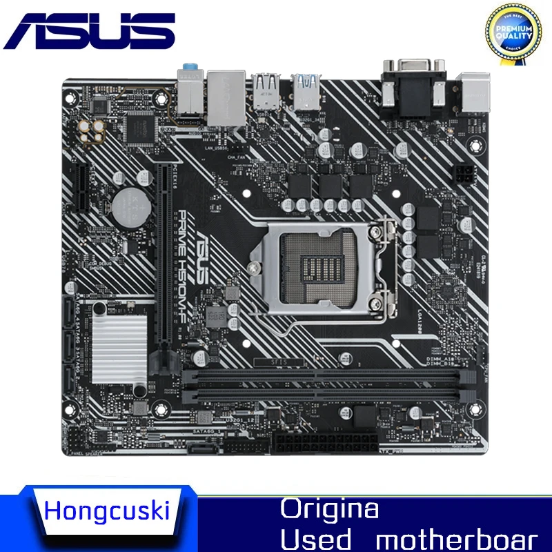 For ASUS PRIME H510M-F Original Desktop Intel Used H510 H510M DDR4 Motherboard LGA 1200  i7/i5/i3 USB3.0 M.2 SATA3