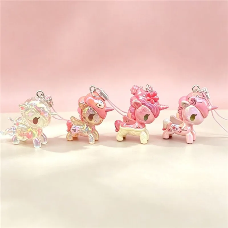 3.5cm mini cartoon tokidoki sakura unicorn action figure doll PVC kids collection model toy