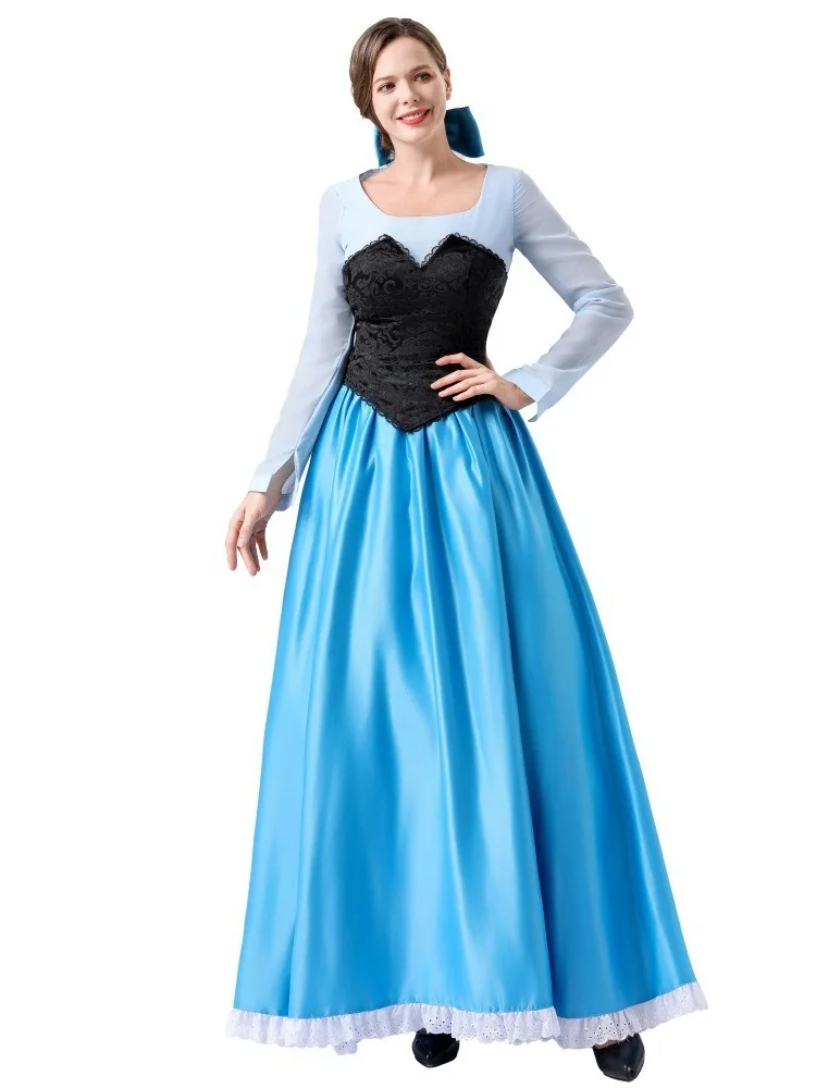 

Костюм принцессы-русалки для взрослых, женский костюм на Хэллоуин, наряд для ролевых растений, китайское производство, весна 2026