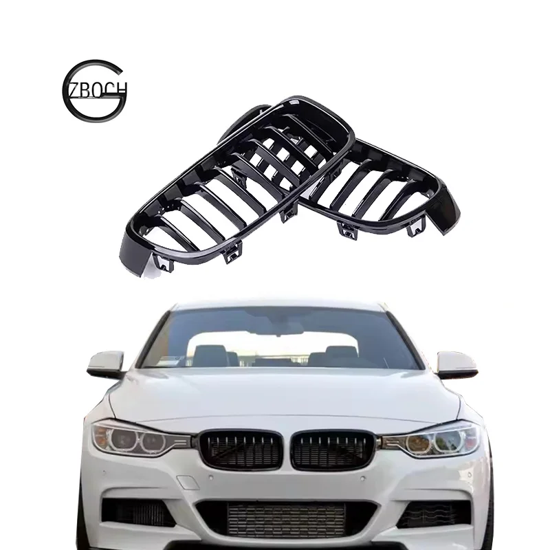 

Car Front Kidney Bumper Grill For BMW F30 F31 F35 2012-2018 3 Series 320i 325i 328i Gloss Black ABS Grille car accessories