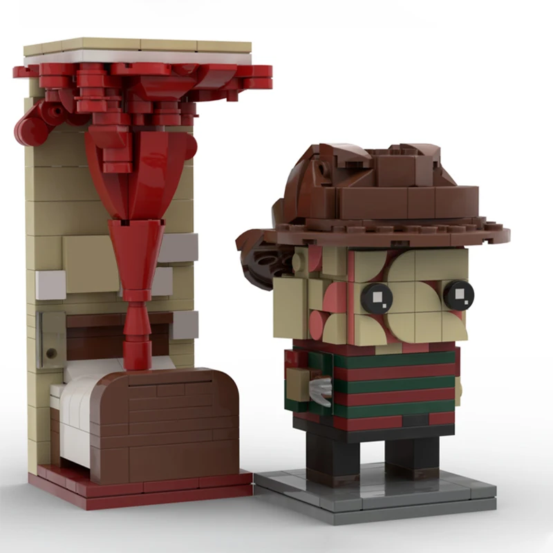 

NEW 357PCS MOC Creative Model Freddy Krueger Brickheadz Building Blocks Assembly Building Blocks Display Birthday Gift Home Set