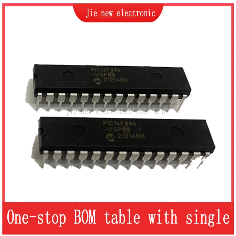 5 pièces PIC16F886-I/SP DIP-28, nouvel article original