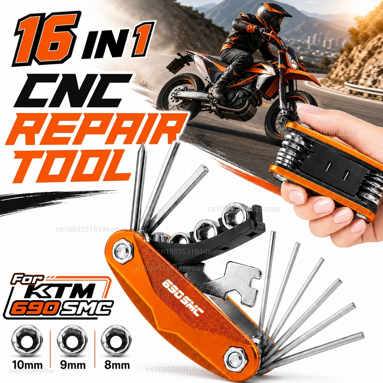 For KTM 690 SMC R 690 ENDURO R 2019-2026 Motorcycle Tool Repair Kit Multifunctional Screwdriver Wrench Hex Key Set Portable