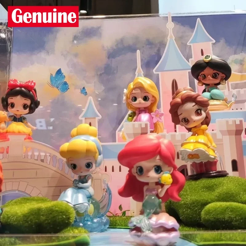 

Disney Princess Fairy Tale Town Figure Set - Aurora Snow White Ariel Mulan Action Figurines Collection Model Dolls For Girls