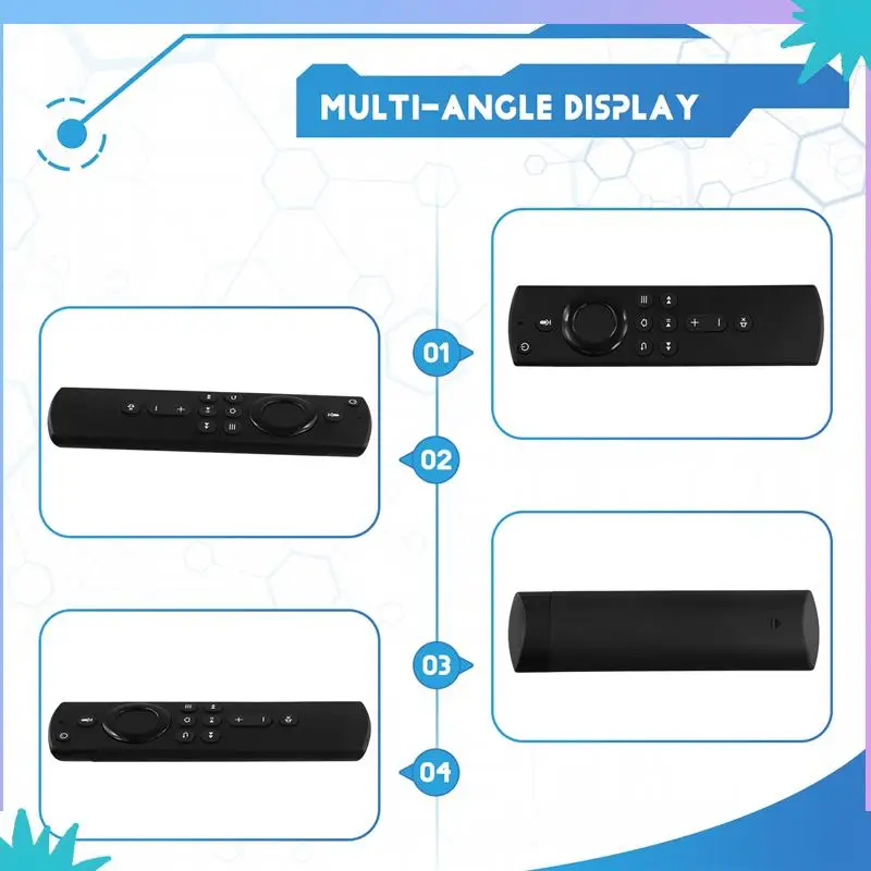 جهاز التحكم عن بعد الصوتي العالمي ABZW متوافق مع جهاز التحكم عن بعد Amazon Fire TV Stick / Fire TV Cube / Fire TV Stick 4K
