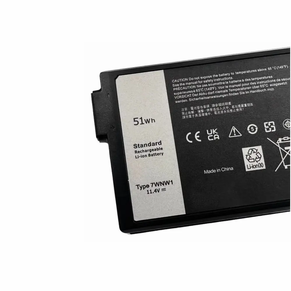 Imagem -02 - Bateria do Portátil para Dell Latitude 7424 5420 5424 5420 Áspero P85g001 P86g001 Gk3d3 11.4v 51wh Novo 7wn1 Dmf8c