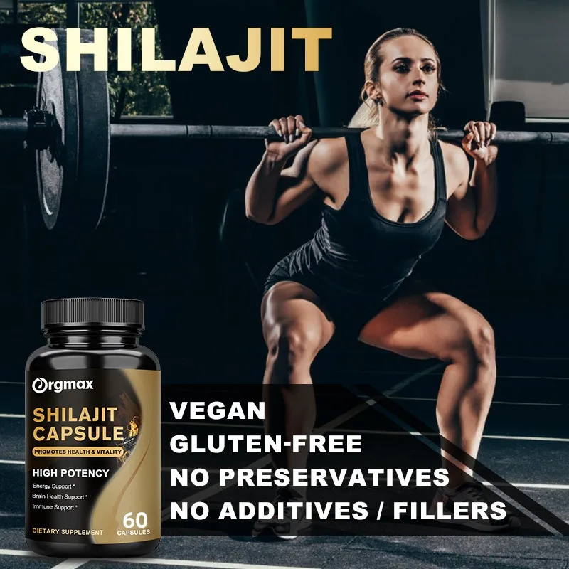 Natural Pure Shilajit Supplement  50% Fulvic Acid – Immune Support Memory and Brain Function, Muscle Build For Gym & Fitness