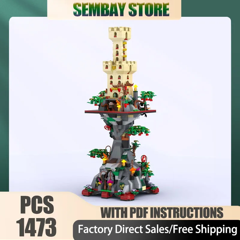 

Средневековый замок, модель Moc, строительный кирпич, модульная мини-модель CASTLE ROCK 5, технологические блоки, рождественские игрушки «сделай сам», строительные подарки