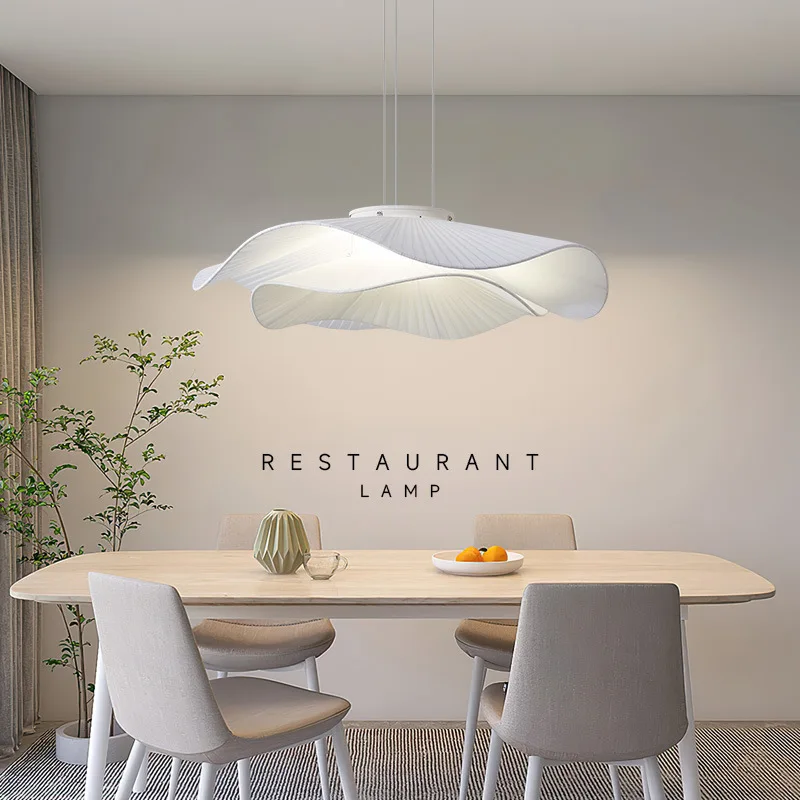 

Modern Simple Fabric Led Pendant Lights Dining Room Nordic Chandelier Lamp Bar Hanging Lamp Home Decor Dimmable Light Lamparas
