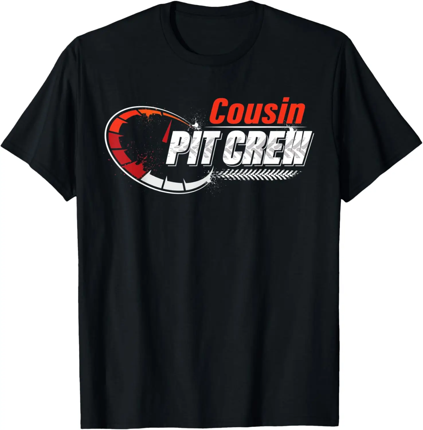 Race Car Birthday Party Racing Family Cousin Pit Crew T-Shirt