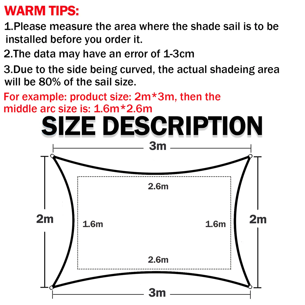 Summer outdoor waterproof and UV shade sail 300D Oxford cloth shade canvas garden terrace canopy camping sun shelter