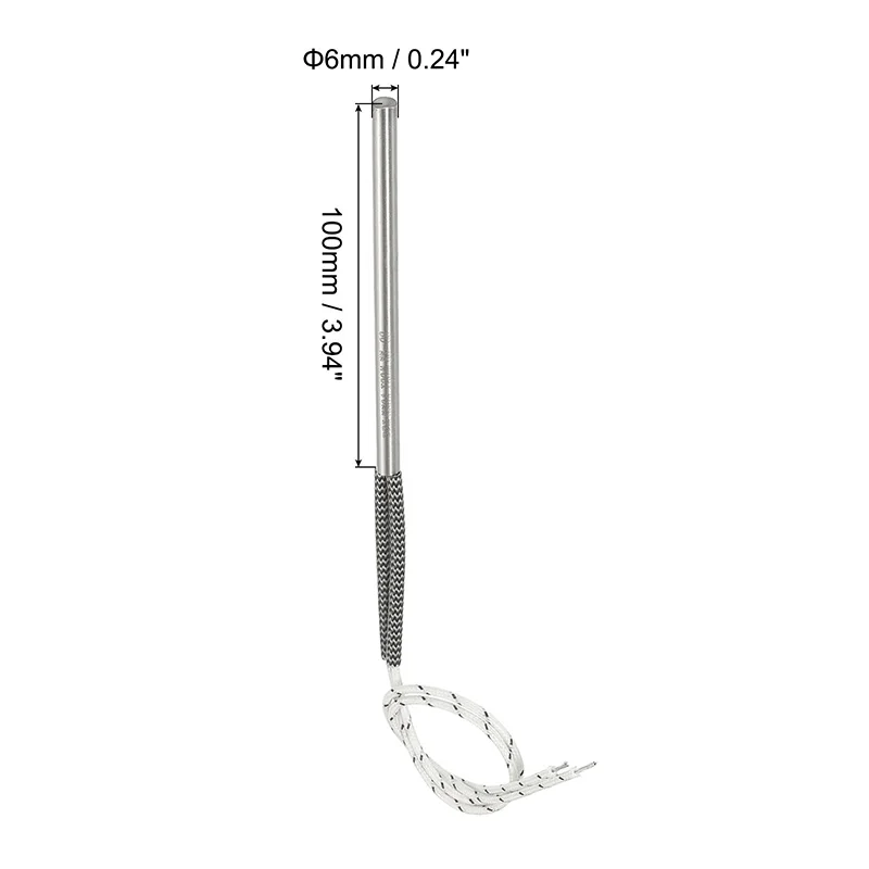 Cartridge Heater 220V 100/150/120/200/350/500/600W Stainless Steel Heating Element Tubular Electric Hot Rod for Heating Furnaces