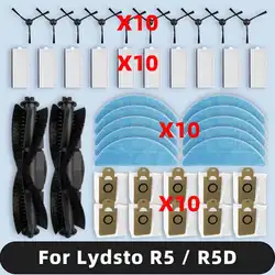 Compatible For ( Lydsto R5 / R5D ) Spare Parts Main Side Brush Hepa Filter Mop Cloth Dust Bag Accessories Consumables