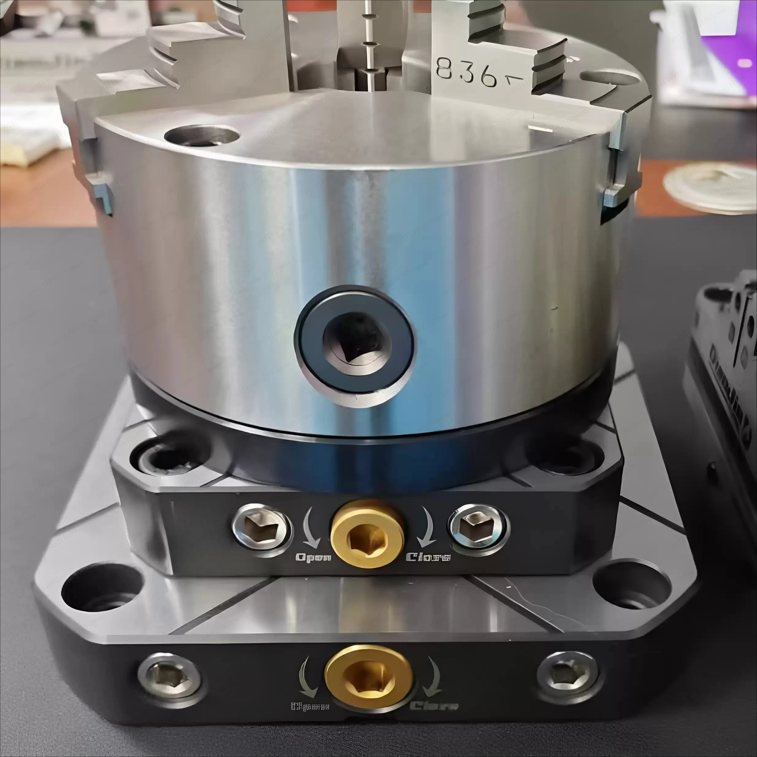 DJ-AIX5-D52-H43 fixture self centering mirror positive pole, with zero point quick change four axes