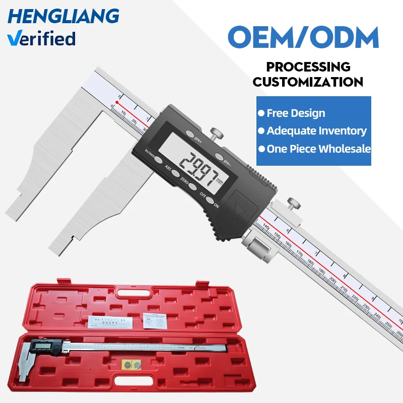 High-Precision 0-300mm Stainless Steel Vernier Calipers 0.01mm Unidirectional Claw Digital Caliper