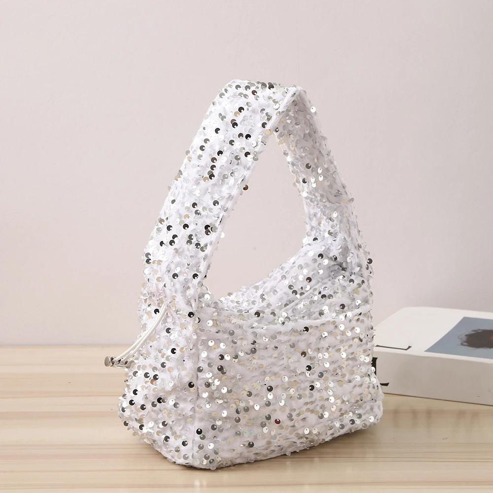 

Luxury Sequined Tote Bags for Women Handbags Fashion Evening Bag Ladies Party Wedding Clutch Shoulder Bag Designer Wrist Bags