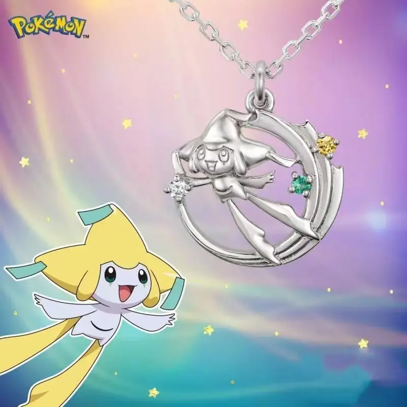 Pokemon Cartoon Animation Jirachi Charizard Fashion Necklace Pendant Jewelry Peripheral Teenage Couple Light Luxury Jewelry Gift