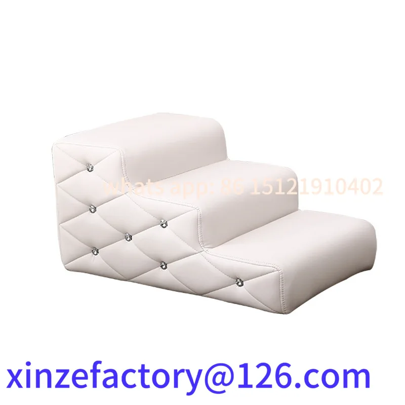 Customizable Pet Dog Stairs Sponge Steps Wooden Rack