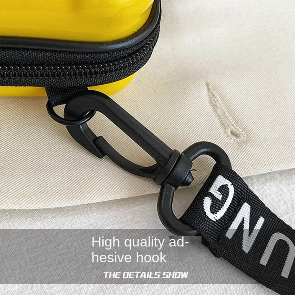 Hard Shell Square Box Bag Portable Cosmetic Bag Storage Case Shoulder Bag Travel Organizer Phone Bag Travel