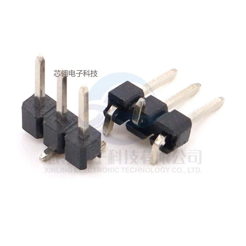 wholesale 20/100pcs Connector Socket 2.54mm pitch Single row copper needle vertical  Patch misplaced foot 1*2 3 4 5 6 8 10-40P