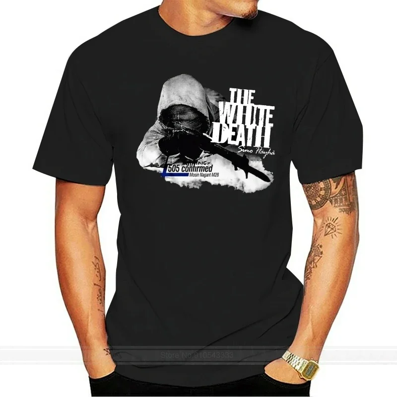 Новая мужская черная футболка Simo Hayha Finland снайперская футболка Размеры Мужские Женские топы Футболка