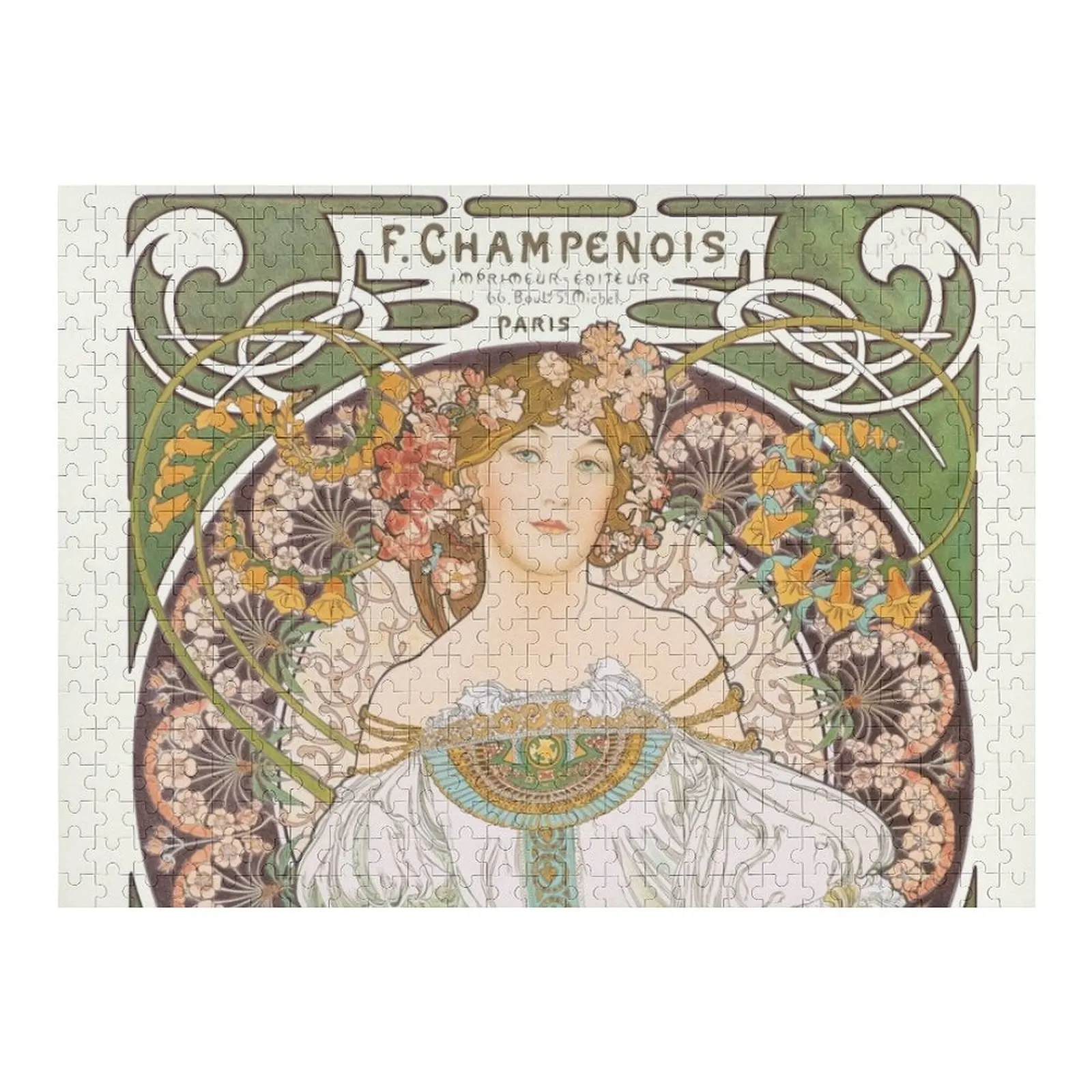 

HD. F. Champenois, by Alphonse Mucha HIGH DEFINITION (Original colors) Jigsaw Puzzle Custom Kids Toy Custom Puzzle
