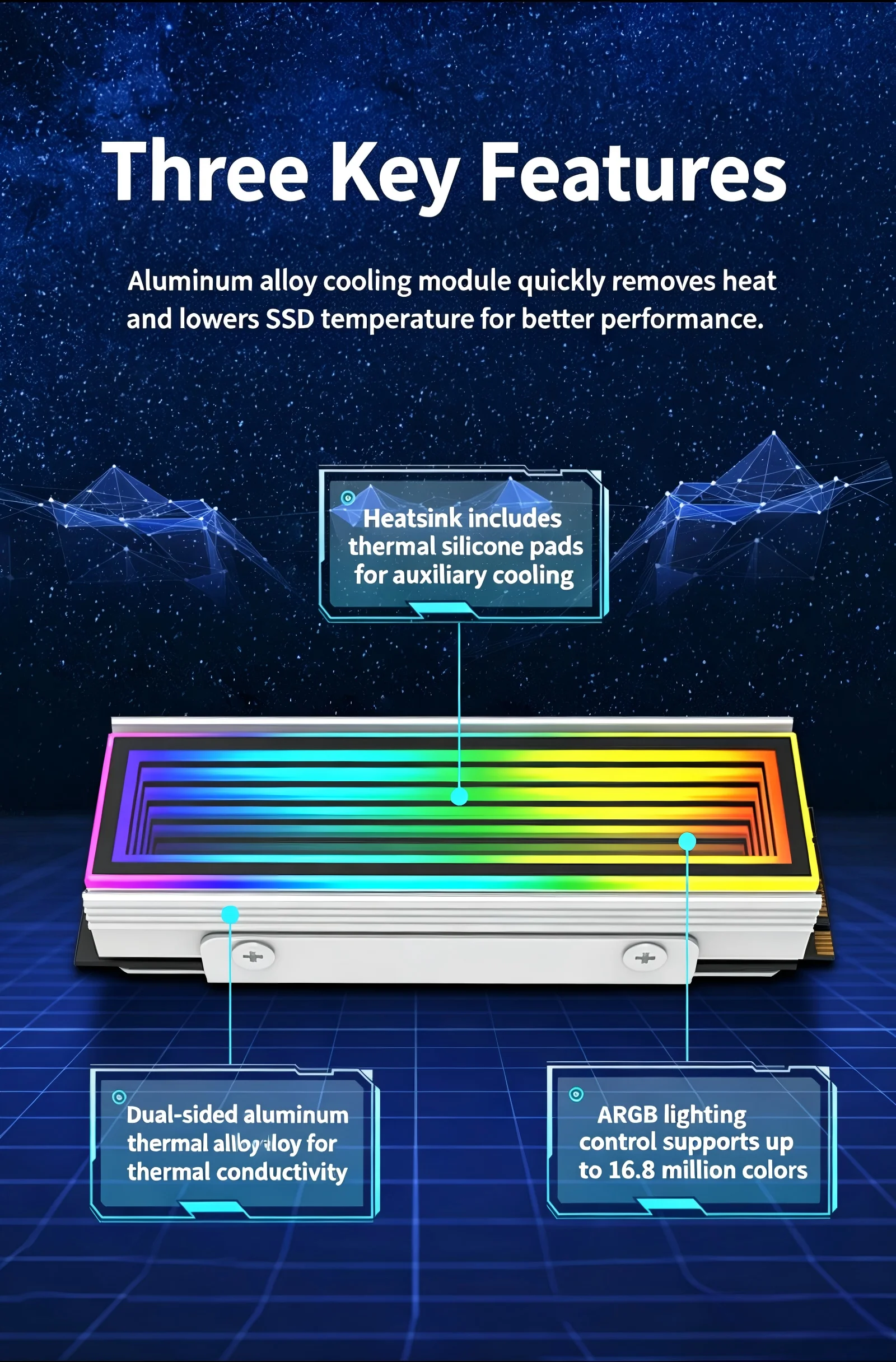 5V ARGB Senkronizasyonlu M.2 S - M2 Heatsink Cooler incelemesi ve fiyatı