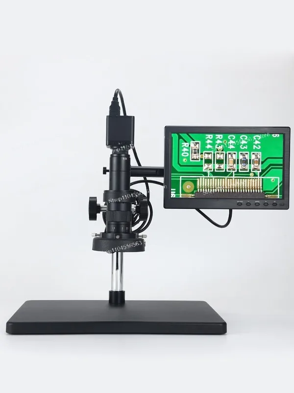 

4K Industrial CCD Microscope: High Mag for PCB/Watch/Jianzhan/Wenwan Inspection, USB Measurement