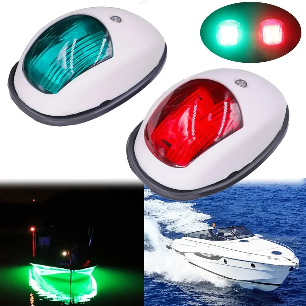 10-30V LED Navigation Light Signal Warning Waterproof Lamp Starboard Port Side Indicator For Marine Boat Yacht Truck Trailer Van