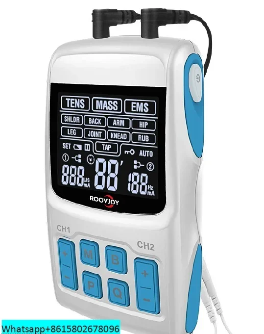 

Electrotherapy and ultrasound Dual Channel tens ems muscle stimulator for back pain relief