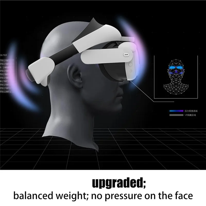 Ingenious-Adjustable Head Strap Pro For Meta Quest 3 Elite VR Headset Controller Comfortable & Replaceable VR Accessories