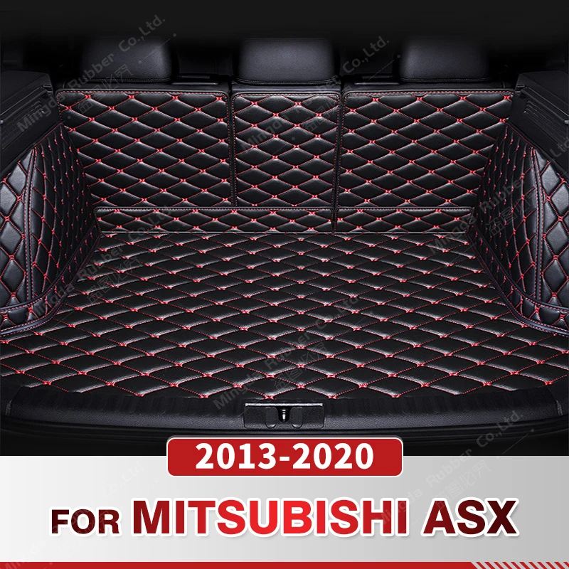 Auto Full Coverage Trunk Mat For Mitsubishi ASX 2013-2020 19 18 17 16 15 14 Car Boot Cover Pad Interior Protector Accessories