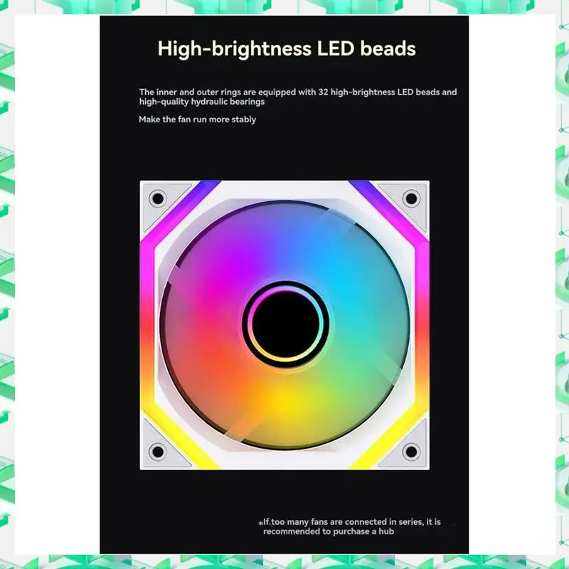 3C Electron 120Mm ARGB Shenguang مروحة تبريد متزامنة لعلبة الكمبيوتر مبرد الهواء حافظة الكمبيوتر مروحة للكمبيوتر مبرد المياه إلى الأمام ، 120