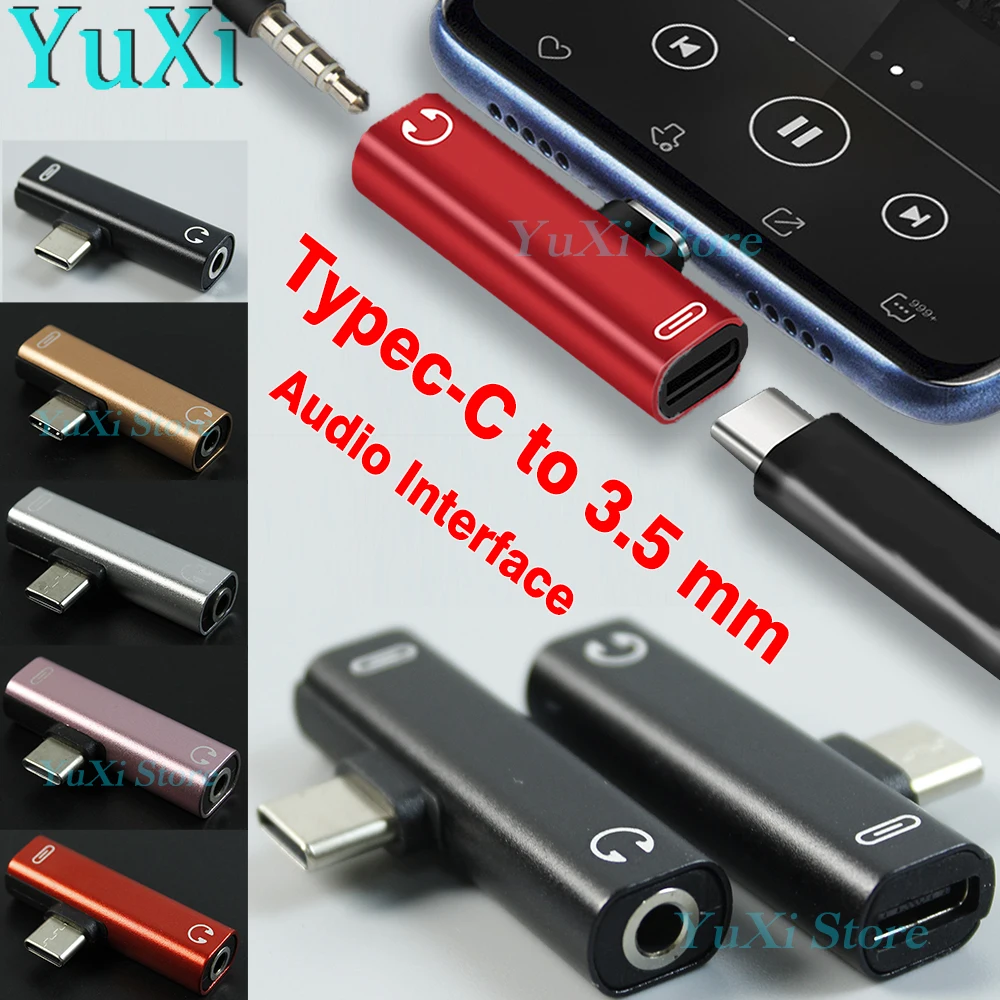 1Pc USB Typ-C zu 3,5mm Jack Konverter Kopfhörer Audio Adapter Männlich Zu Weiblich 3,5mm Aux Adapter kopfhörer Konverter Jack Adapter