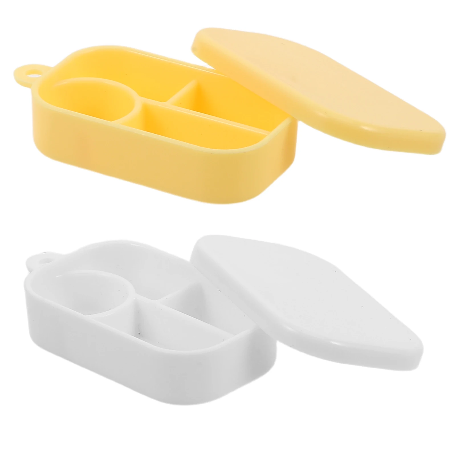 

50Pcs Miniature Meal Box Compartment Style Portable Lightweight Playset for Dollhouse Kitchen Accessories Imaginative Roleplay