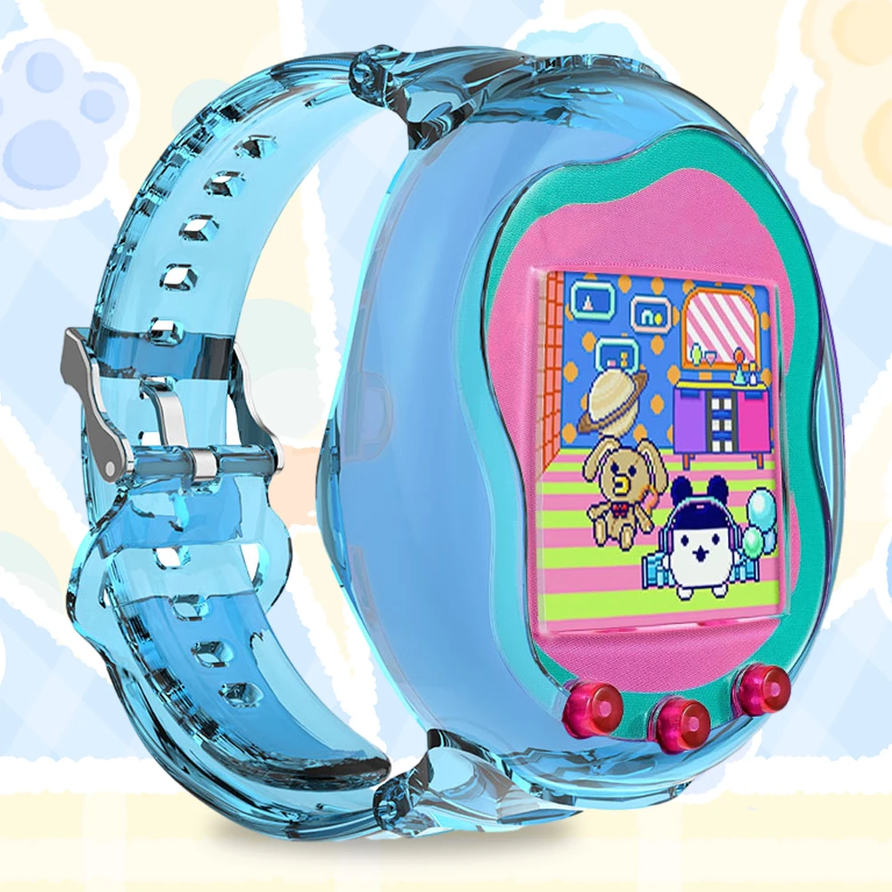 Custodia protettiva per cinturino antiurto in TPU per Tamagotchi Uni Fascia virtuale interattiva per animali domestici per bambini Adolescenti Adulti 6,3-8,85 pollici