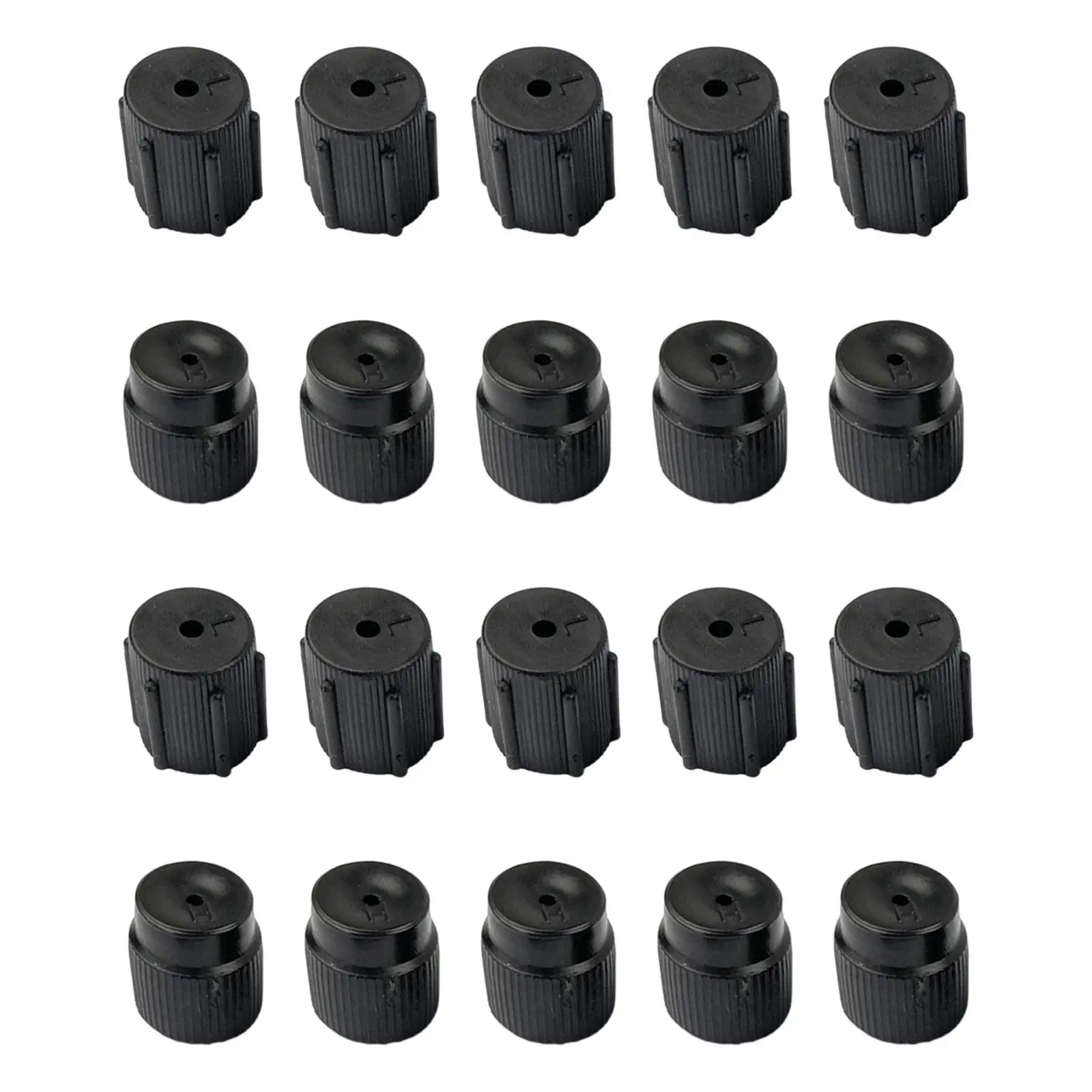 20 Pieces AC System Accessories Air Conditioning Service Caps Leakproof Repair