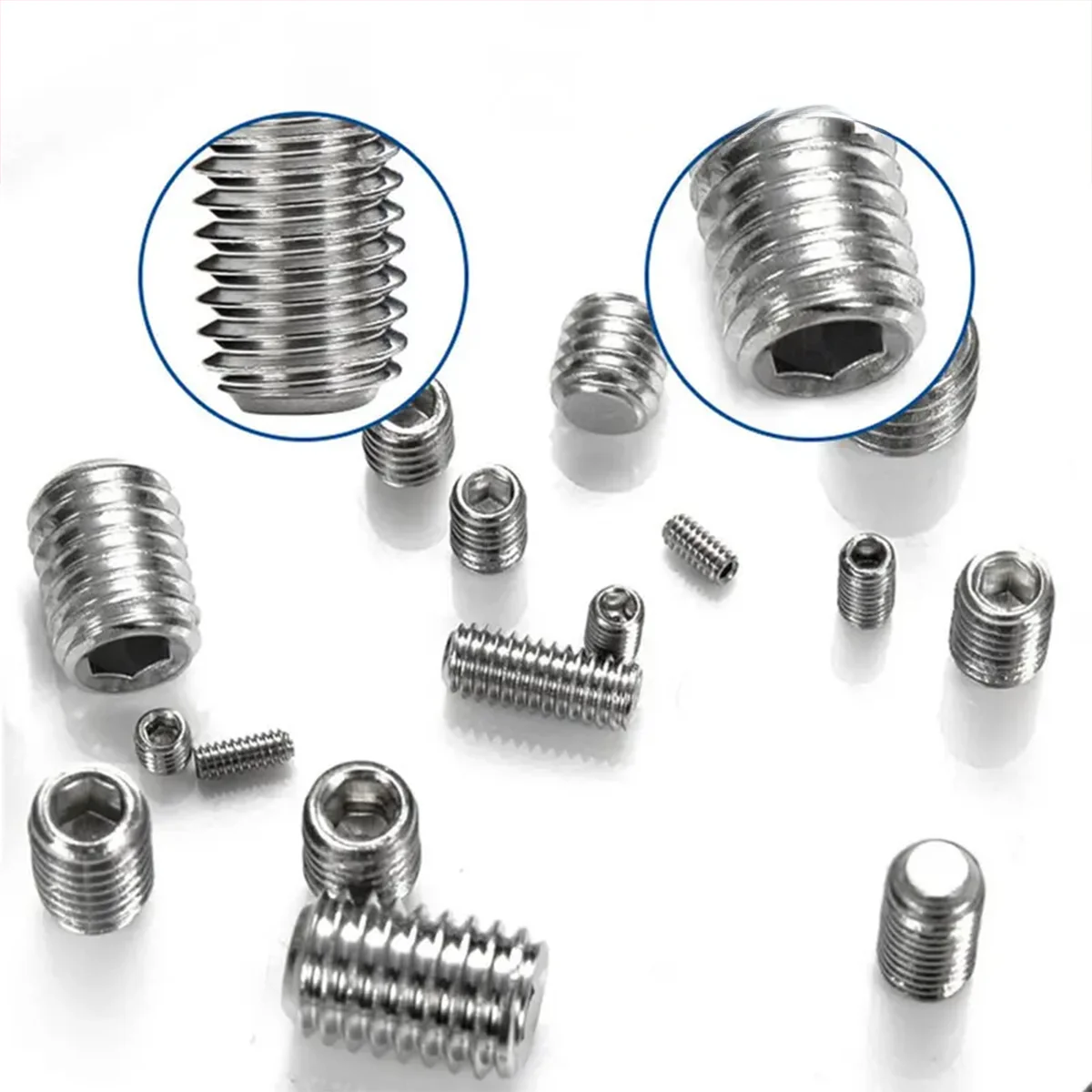 360-piece stainless steel headless hex socket screw set - M3/M4/M5/M6/M8 hex socket screws, num screws, machine screws image 6