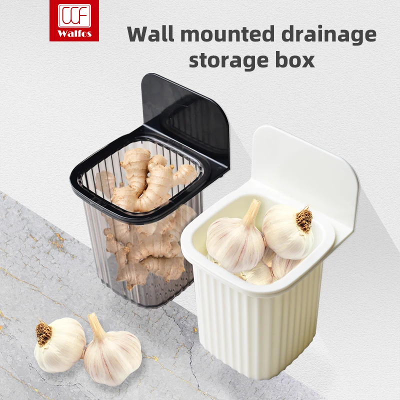 Wall mounted storage box kitchen non perforate hanging wall storage basket countertop storage rack hanging basket storage basket