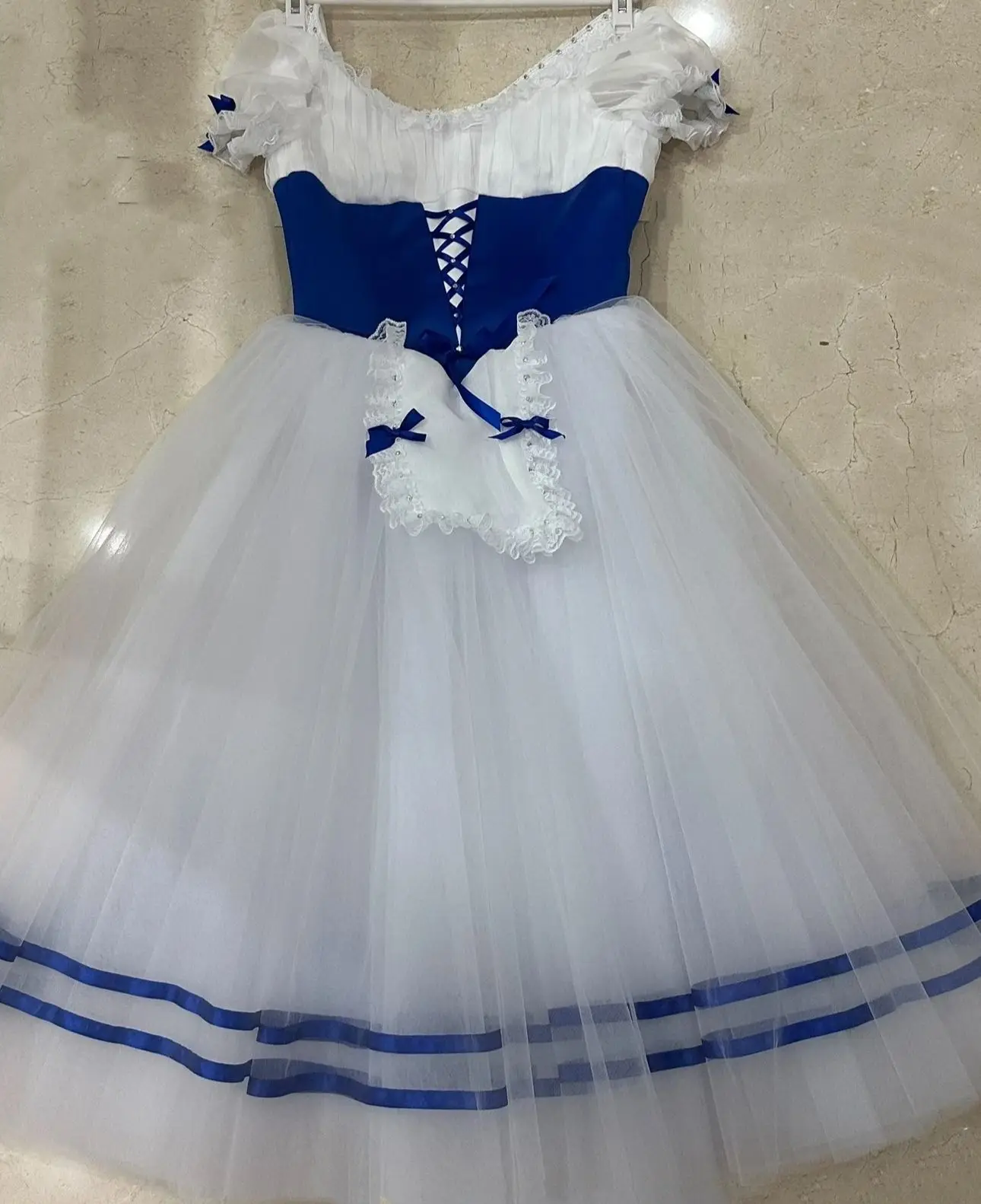 Girls Long Ballet Dress Giselle Romantic Tutu Performance Costumes Women Children Adult Ballerina Dance Costume