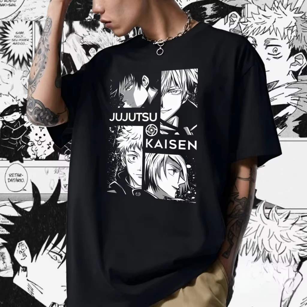 

2026 new Japanese anime "Hakusho: The Return of the Demon King" men's and women's T-shirts with loose and retro short sleeves