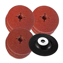 30/50 pz 115mm smerigliatrice angolare foro trasversale carta vetrata carta vetrata disco abrasivo lucidatura foglio abrasivo 24 #36 #40 #60 #80 #120 #