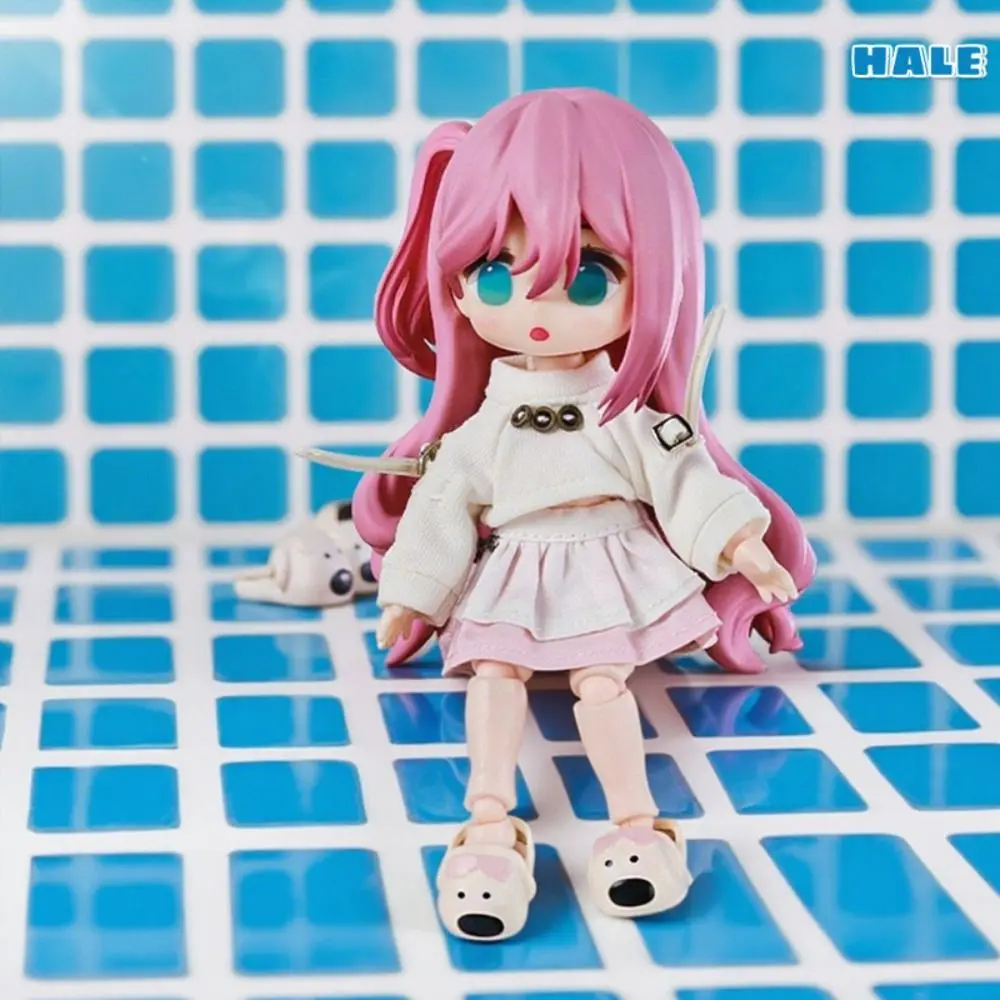 

1 Pair Round Toe Big Nose Dog Doll Shoe Simulation Mini Silicone puppy slippers Cute Cartoon Ob11 Doll Slippers Gift