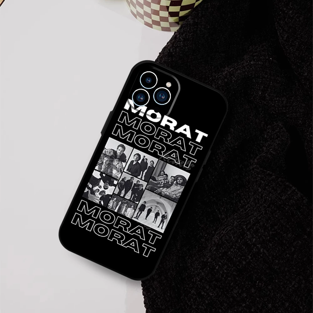 Morat Band Phone Case for iPhone 12 11 13 14 15 16 Max Pro Plus Black Soft Silicone Cover