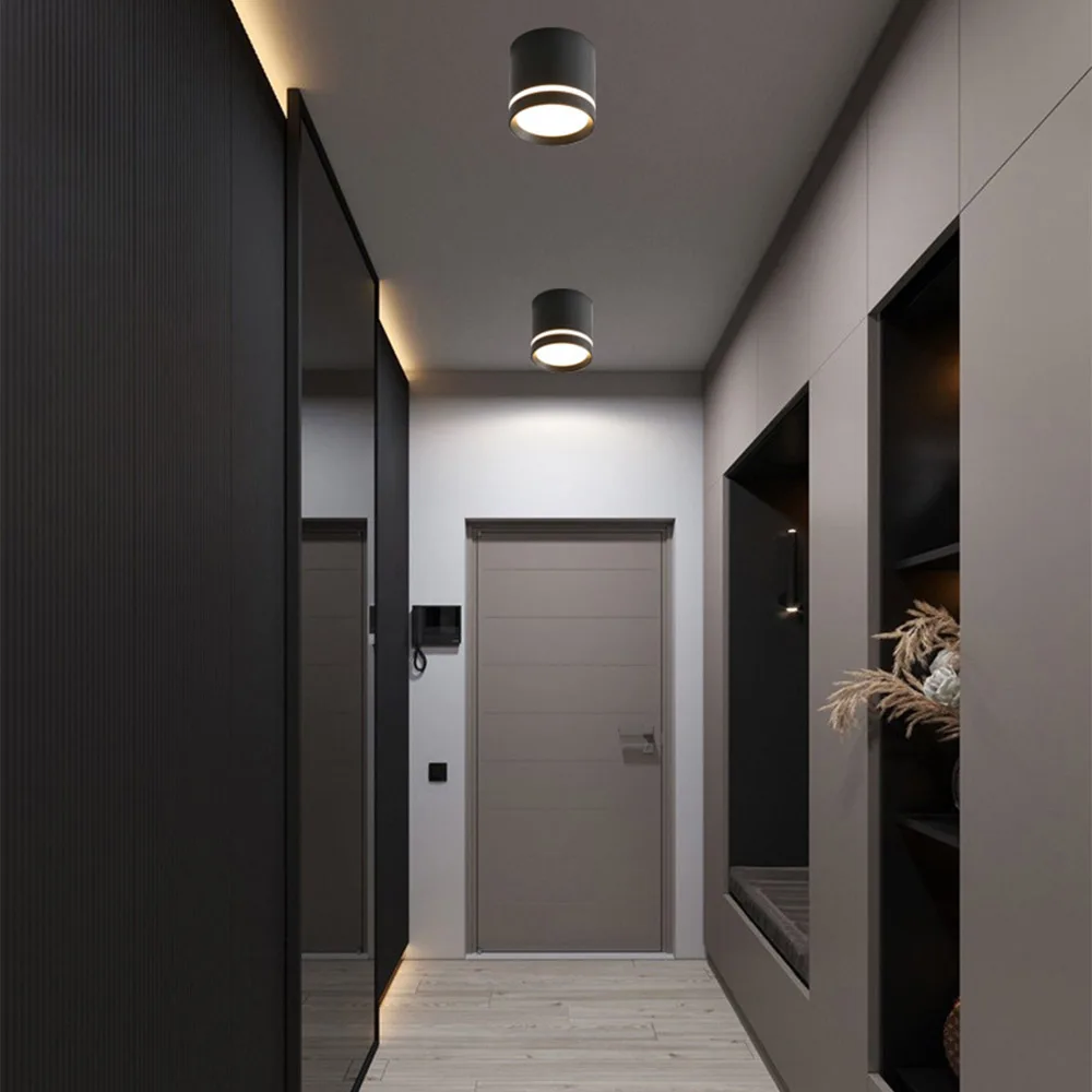 Macaroon IP66 Outdoor Waterproof IP65 IP67 Surface Mounted LED Downlight Dimmable 5W 7w 9W 12W 15W 18W Ceiling Wall Porch Light