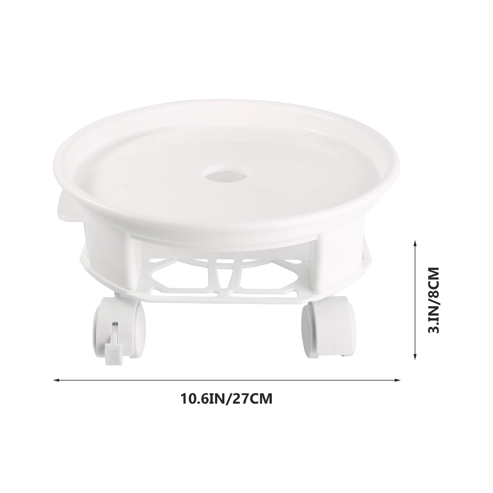 

1pc Thickened Round Universal Wheel Flower Pot Base Durable Tray Stand Heavy Duty Smooth Wheels Large Capacity Garden Supplies