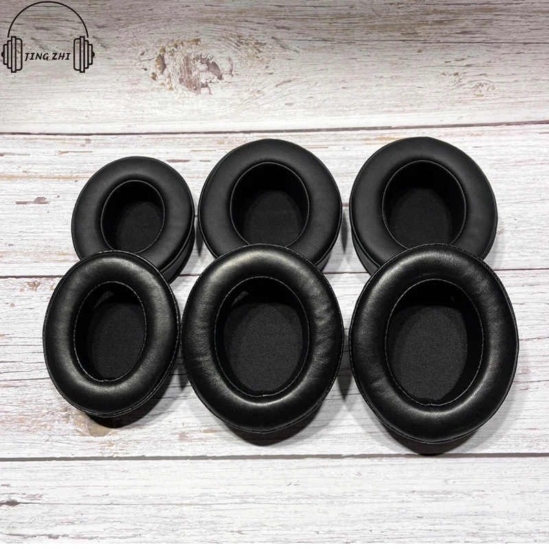 Oval Earphone Ear Cushion90×70 95/75 100*80 10085 105×85 110/90 120*100MMATH / AKG /Sennheiser Sheepskin Genuine Leather Ear pad