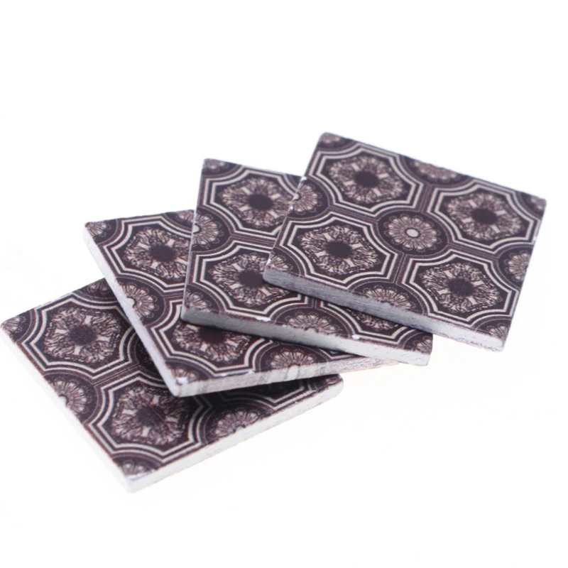 Baldosas suelo madera Natural para casa muñecas y escena modelo, decoración artesanal, modelo proyecto, baldosas