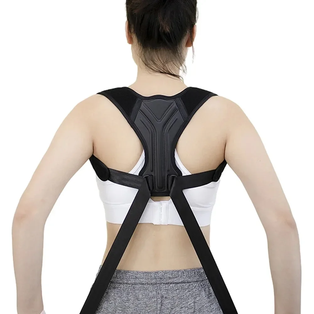 Adjustable Back Shoulder Posture Corrector Belt Clavicle Spine Support Upper Back Neck Brace for Home Office Sport Use