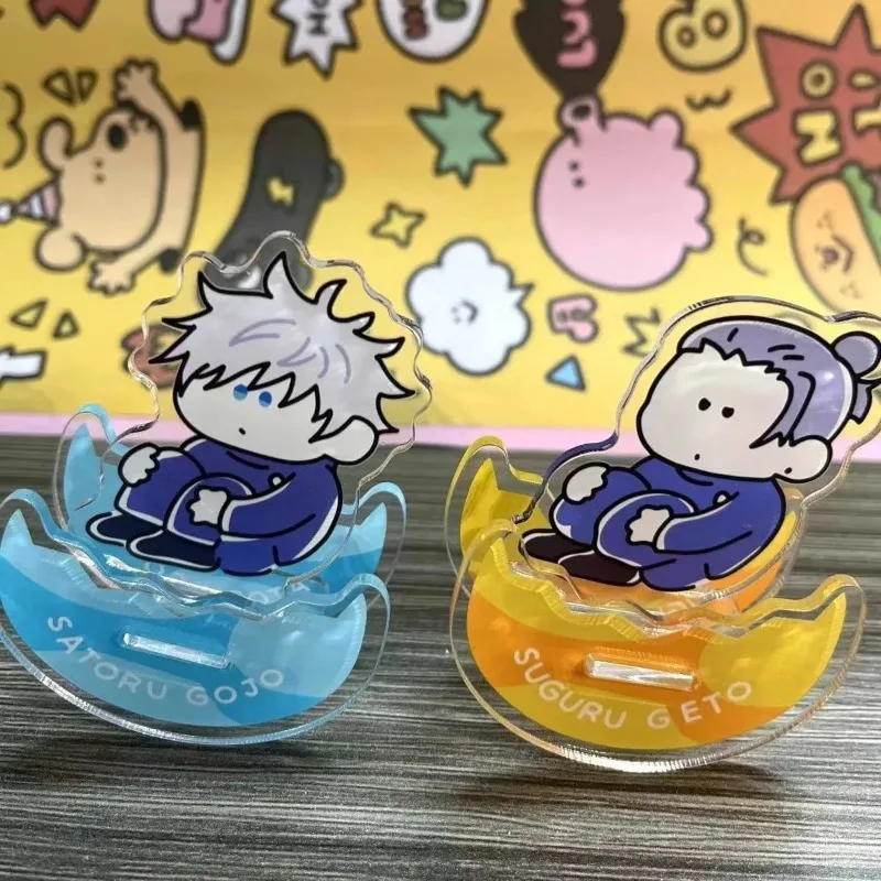 Jujutsu Kaisen Satoru Gojo Glasses Frame Anime Peripheral Cute Cartoon Stand Up Sign Kawaii Desktop Decoration Collection Gift